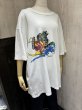 画像2: USA製  90s CRAZYSHIRT クリバンキャット HAWAII スーベニア 両面 染み込み プリント Tシャツ (2)