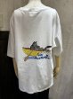 画像3: USA製  90s CRAZYSHIRT クリバンキャット HAWAII スーベニア 両面 染み込み プリント Tシャツ (3)