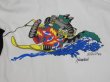 画像9: USA製  90s CRAZYSHIRT クリバンキャット HAWAII スーベニア 両面 染み込み プリント Tシャツ (9)