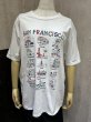 画像1: 90s ビンテージ FRUIT OF THE LOOM カリフォルニア州 サンフランシスコ 街並み 観光名所 プリント スーベニア Tシャツ (1)