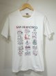 画像4: 90s ビンテージ FRUIT OF THE LOOM カリフォルニア州 サンフランシスコ 街並み 観光名所 プリント スーベニア Tシャツ (4)