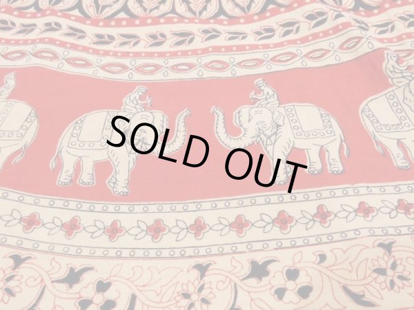 画像10: 70s ビンテージ COAST-PLUS INC パキスキタン製 パキ綿 インド綿 エスニック 柄 ラップ エプロン 巻き スカート  (10)