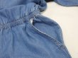 画像14: 90s Jeanology ダンガリー ライトオンス デニム シャンブレー バギー オールインワン ジャンプスーツ つなぎ (14)