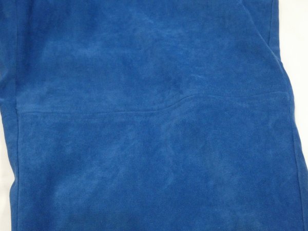 画像11: 90s SELENE コバルトブルー フェイクスエード イージーパンツ カラー パンツ スラックス (11)