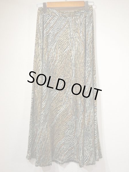 画像6: USA製 80s Campus Casuals ジャージー カットソー ウール タイガー ゼブラ サーキュラースカート (6)