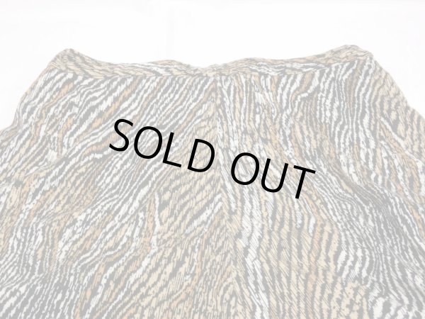 画像15: USA製 80s Campus Casuals ジャージー カットソー ウール タイガー ゼブラ サーキュラースカート (15)