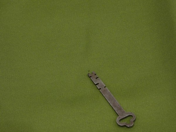 画像9: USA製 70s ビンテージ Sears シアーズ ウグイスグリーン スリット 入り イージー パンツ  (9)