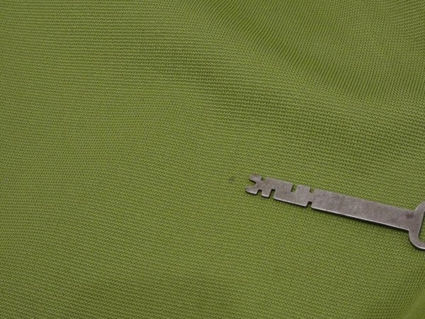 画像13: USA製 70s ビンテージ Sears シアーズ ウグイスグリーン スリット 入り イージー パンツ  (13)