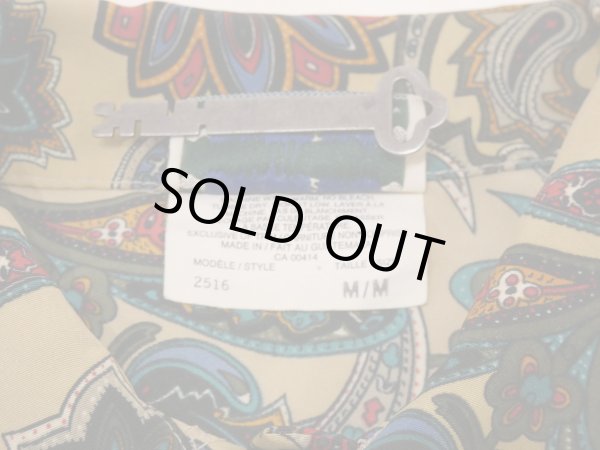 画像7: 90s SEPARATE SCENE ペイズリー オリエンタル ボタニカル 模様 スリット ブラウス  (7)