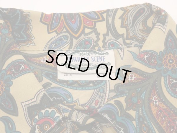 画像6: 90s SEPARATE SCENE ペイズリー オリエンタル ボタニカル 模様 スリット ブラウス  (6)