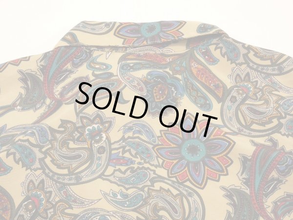画像12: 90s SEPARATE SCENE ペイズリー オリエンタル ボタニカル 模様 スリット ブラウス  (12)