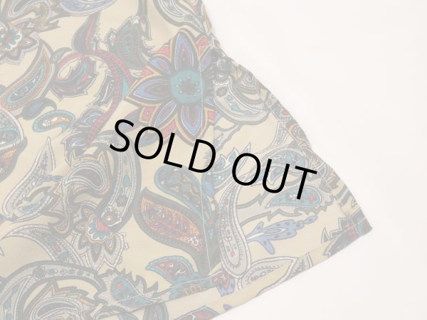 画像10: 90s SEPARATE SCENE ペイズリー オリエンタル ボタニカル 模様 スリット ブラウス  (10)