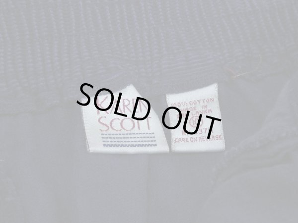 画像8: 90s KAREN SCOTT ネイビーカラー 前開き ベルト付き  コーデュロイ ロング フレア スカート (8)