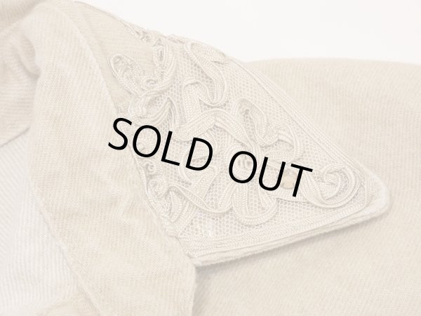 画像7: USA製 80s ビンテージ LORRAINE WARDY エンブロイダリー コード刺繍 クロップド丈 ベージュ デニム ショート ジャケット (7)