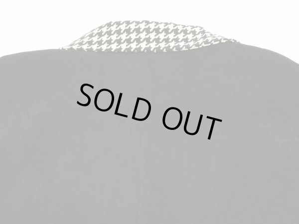 画像11: DEADSTOCK 90s R＆K ペーパータグ付き 千鳥格子チェック バイカラー フェイクスエード シャツ ジャケット (11)