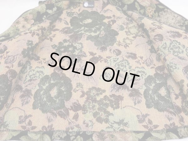 画像10: 90s FIRST OPTION ゴブラン織り風 花柄 ショート丈 短丈 ジャケット  (10)