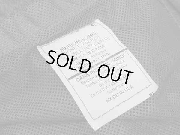 画像10: 00s US ARMY ECWCS GEN3 LEVEL3 ポーラテック フリース ジャケット  MEDIUM-LONG M-L (10)