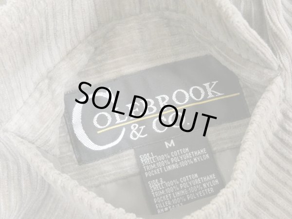 画像9: 90s COLEBROOK＆CO バイカラー 太畝コーデュロイ フェイクスエード ネル 中綿入り ダブルフェイス リバーシブル 短丈 ショート丈 ジャケット  (9)