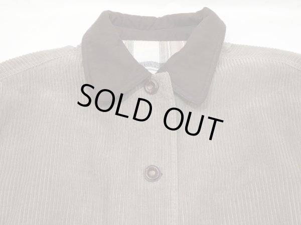 画像7: 90s COLEBROOK＆CO バイカラー 太畝コーデュロイ フェイクスエード ネル 中綿入り ダブルフェイス リバーシブル 短丈 ショート丈 ジャケット  (7)