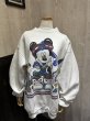 画像1: USA製 90s MICKEY UNLIMITED JRRRY LEIGH HIP HOP MICKEY ミッキーマウス 染み込みプリント スウェット トレーナー (1)