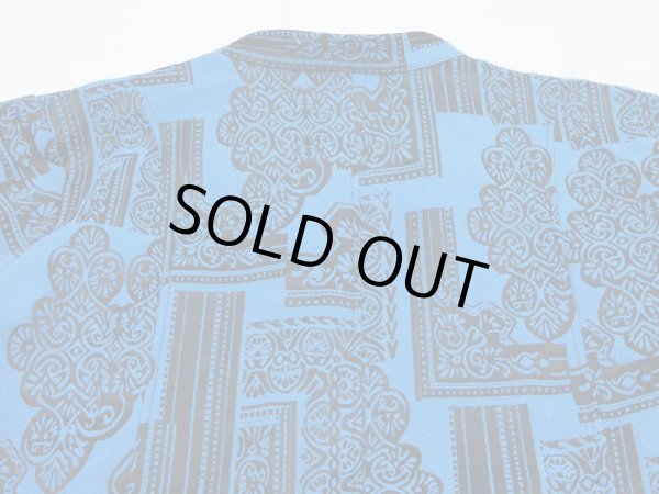 画像13: 90s Tudor Court  ゴブラン織り風 スタンドカラー マオカラー 短丈 ショート丈 ボタニカル柄 ジャケット (13)