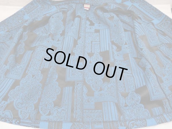 画像12: 90s Tudor Court  ゴブラン織り風 スタンドカラー マオカラー 短丈 ショート丈 ボタニカル柄 ジャケット (12)