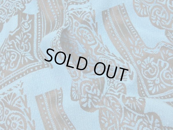 画像10: 90s Tudor Court  ゴブラン織り風 スタンドカラー マオカラー 短丈 ショート丈 ボタニカル柄 ジャケット (10)