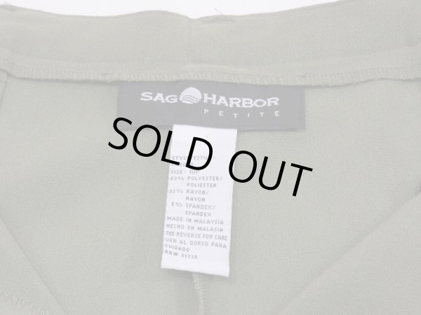 画像8: 90s SAGHARBOR ピスタチオグリーン  テーパード スラックスイージー パンツ (8)