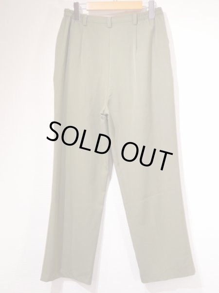 画像5: 90s SAGHARBOR ピスタチオグリーン  テーパード スラックスイージー パンツ (5)