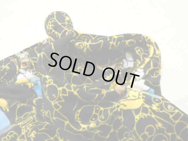 画像9: 00s シンプソンズ ホーマー シンプソンズ ベロア 起毛素材 パジャマパンツ イージーパンツ (9)