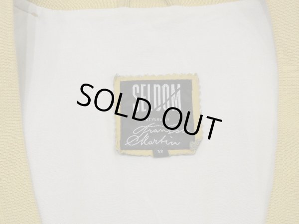 画像5: GERMANY製 90s SELDOM ユーロ ビンテージ マスタードイエロー エンブロイダリー ボールチェーン カーディガン カーデ (5)