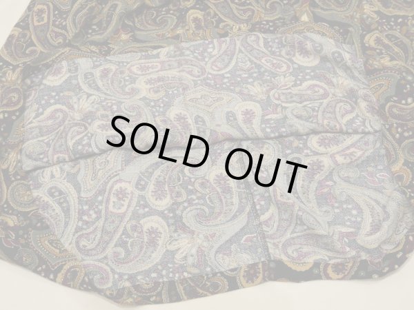 画像9: 90s SAGHARBOR ウエストゴム ペイズリー柄 レーヨン スカート (9)