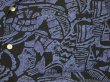 画像7: 80s 90s SentLignt エスニック 幾何学模様 オープンカラー ショート丈 短丈 シャツ (7)