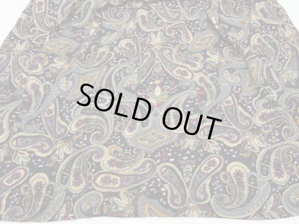 画像7: 90s SAGHARBOR ウエストゴム ペイズリー柄 レーヨン スカート (7)