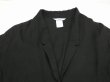 画像7: USA製 90s MELROSE ブラック レーヨン×フラックス テーラード ジャケット  (7)