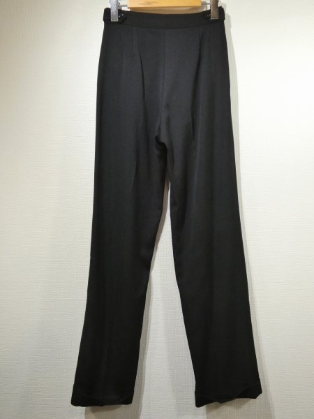 画像4: ITALY製 90s ユーロビンテージ JESSIL ROSSO テーパードデザイン ブラック スラックス  (4)