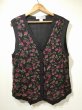 画像8: 90s CHRIISTINE PARKER インドレーヨン シースルー 花柄 ベスト スカート セット アップ 2PCS (8)