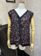 画像2: 90s CHRIISTINE PARKER インドレーヨン シースルー 花柄 ベスト スカート セット アップ 2PCS (2)