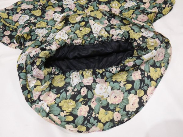 画像9: 90s LIZ PETITES 花柄 レースカラー ウエストペプラム プルオーバー チュニック ブラウス (9)