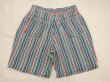 画像10: USA製 80s ビンテージ BIST マルチ ストライプ デニム ショート パンツ ショーツ (10)