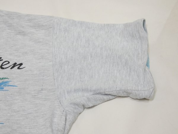 画像9: 90s Sailing バイカラー セントマーチン島 スーベニア プリント 風景画 Tシャツ (9)