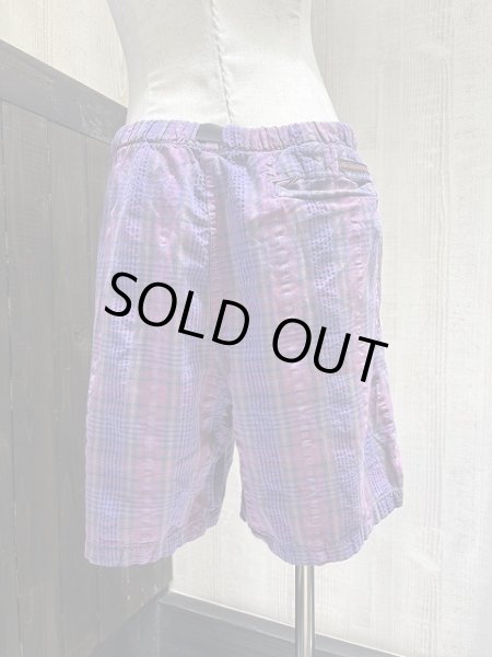 画像2: USA製 80s Gramicci マドラス チェック柄 コットン ショート ハーフ パンツ (2)