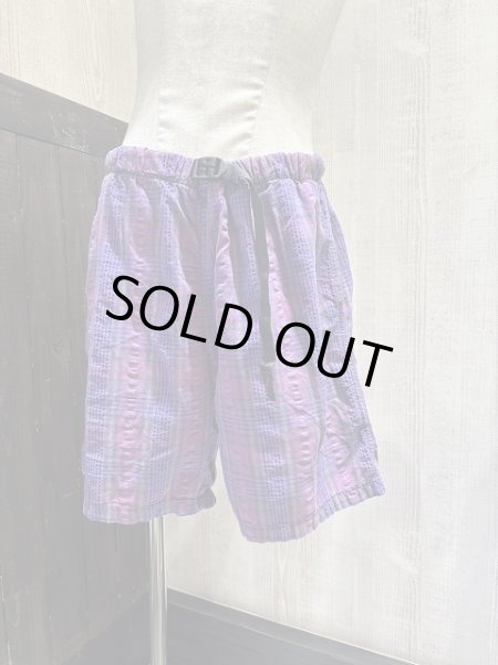 画像1: USA製 80s Gramicci マドラス チェック柄 コットン ショート ハーフ パンツ (1)