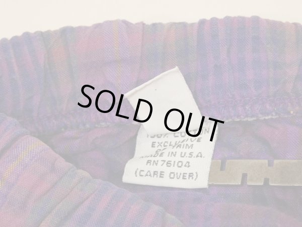 画像7: USA製 80s Gramicci マドラス チェック柄 コットン ショート ハーフ パンツ (7)