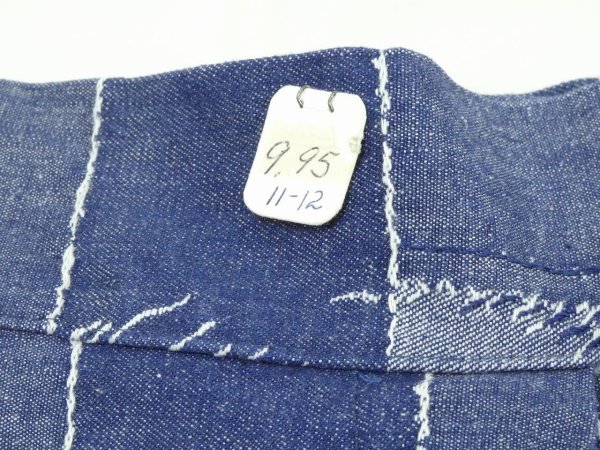 画像7: DEAD STOCK 70s ビンテージ Sears パッチワーク テキスタイル ライト オンス フレア デニム パンツ (7)
