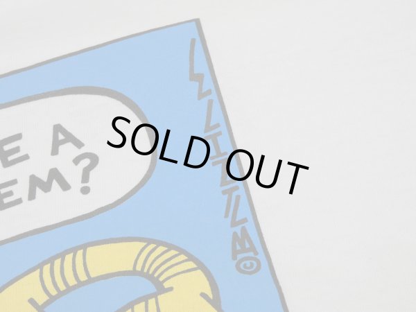 画像9: USA製 90s Lee CAT 猫 IS THERE A PROBLEM? プリント メッセージ Tシャツ (9)