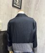 画像2: 90s NINA PICCALINO パッチワーク デザインボタン クロップド丈 オープンカラー ジャケット テーラード (2)