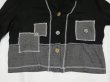 画像7: 90s NINA PICCALINO パッチワーク デザインボタン クロップド丈 オープンカラー ジャケット テーラード (7)