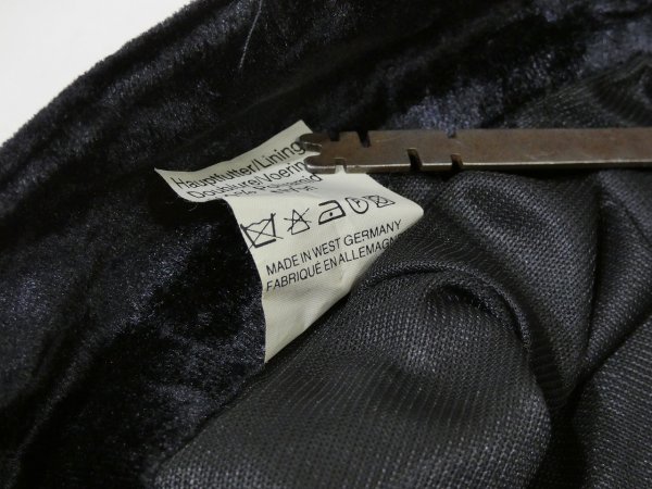 画像7: WEST GERMANY製 80s ユーロ ビンテージ ベロア ブラック ロング スカート (7)