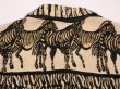 画像10: 90s SKAVER LAKE ZEBRA シマウマ ゼブラ アニマル ゴブラン織り ラグ ブランケット ショート丈 クロップド ジャケット  (10)
